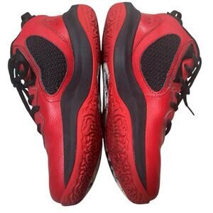 Under Armour Lockdown Red & Black Sneakers Youth 4.5Y High Top Basketball